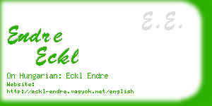 endre eckl business card